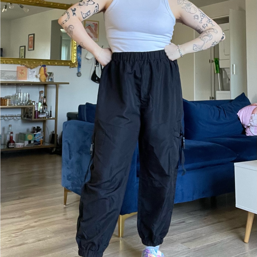 Drawstring Cargo Pants